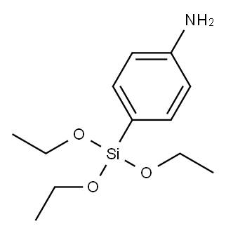 4-苯胺基三乙氧基硅烷 结构式