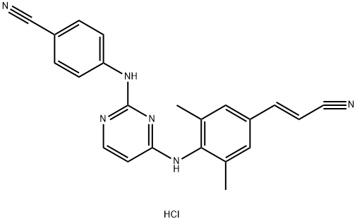 盐酸利匹韦林 结构式