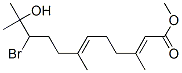 10-Bromo-11-hydroxy-3,7,11-trimethyl-2,6-dodecadienoic acid methyl ester 结构式