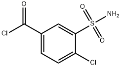4-氯-3-氨磺酰基苯甲酰氯 结构式