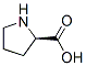 (2R)-pyrrolidine-2-carboxylic acid 结构式