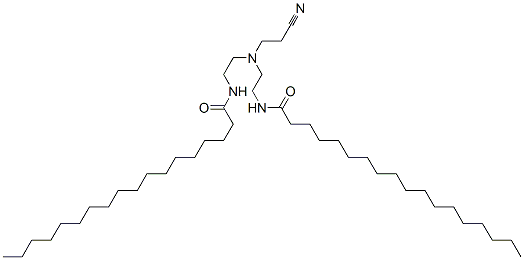 N,N'-[[(2-cyanoethyl)imino]diethane-1,2-diyl]distearamide  结构式