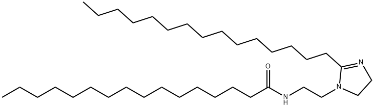 N-[2-(4,5-二氢-2-十五烷基-1H-咪唑-1-基)乙基]十六碳酰胺 结构式