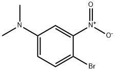 (4-溴-3-硝基苯基)二甲胺 结构式