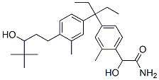 Benzeneacetamide,  4-[1-ethyl-1-[4-(3-hydroxy-4,4-dimethylpentyl)-3-methylphenyl]propyl]--alpha--hydroxy-2-methyl- 结构式