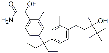 Benzeneacetamide,  4-[1-ethyl-1-[4-(3-hydroxy-3,4,4-trimethylpentyl)-3-methylphenyl]propyl]--alpha--hydroxy-2-methyl- 结构式