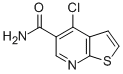 4-CHLOROTHIENO[2,3-B]PYRIDINE-5-CARBOXAMIDE 结构式