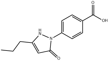 4-(5-氧代-3-丙基-2,5-二氢-1H-吡唑-1-基)苯甲酸 结构式