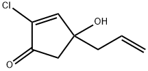 2-Cyclopenten-1-one,  2-chloro-4-hydroxy-4-(2-propenyl)-  (9CI) 结构式