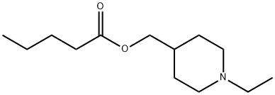 Pentanoic acid, (1-ethyl-4-piperidinyl)methyl ester (9CI) 结构式