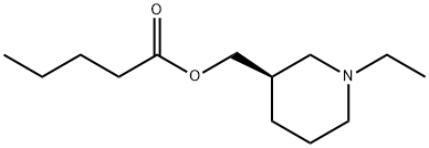 Pentanoic acid, [(3R)-1-ethyl-3-piperidinyl]methyl ester (9CI) 结构式