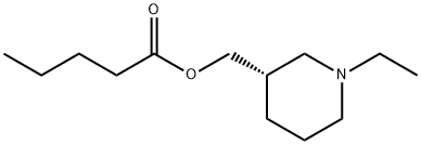 Pentanoic acid, [(3S)-1-ethyl-3-piperidinyl]methyl ester (9CI) 结构式