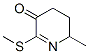 3(4H)-Pyridinone, 5,6-dihydro-6-methyl-2-(methylthio)- (9CI) 结构式