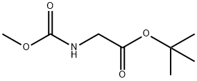 Glycine,  N-(methoxycarbonyl)-,  1,1-dimethylethyl  ester 结构式