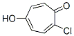 2,4,6-Cycloheptatrien-1-one,  2-chloro-5-hydroxy- 结构式