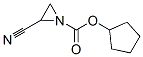 1-Aziridinecarboxylicacid,2-cyano-,cyclopentylester(9CI) 结构式