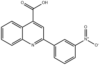 2-(3-硝基苯基)喹啉-4-羧酸 结构式