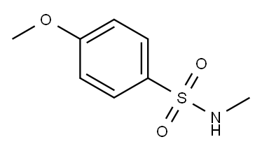 4-甲氧基-N-甲基苯磺酰胺 结构式