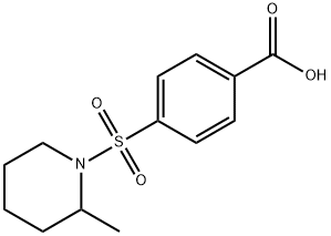 4-[(2-METHYLPIPERIDIN-1-YL)SULFONYL]BENZOIC ACID 结构式