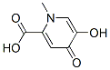 5-羟基-1-甲基-4-氧代-1,4-二氢吡啶-2-羧酸 结构式