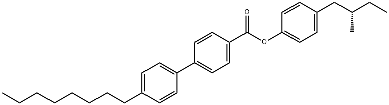 (S)-4-(2-methylbutyl)phenyl 4'-octyl[1,1'-biphenyl]-4-carboxylate 结构式