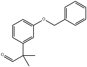α,α-DiMethyl-3-(phenylMethoxy)benzeneacetaldehyde 结构式