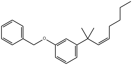 (Z)-1-(1,1-DiMethyl-2-heptenyl)-3-(phenylMethoxy)benzene 结构式