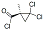 Cyclopropanecarbonyl chloride, 2,2-dichloro-1-methyl-, (1S)- (9CI) 结构式