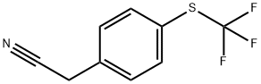 4-(三氟甲基硫基)苯乙腈 结构式