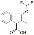 S-2-(4-二氟甲氧基)苯基-3-甲基丁酸 结构式