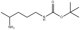 (4-氨基戊基)氨基甲酸叔丁酯 结构式