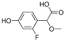 Benzeneacetic acid, 2-fluoro-4-hydroxy--alpha--methoxy- (9CI) 结构式