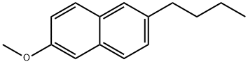 2-丁基-6-甲氧基-萘 结构式