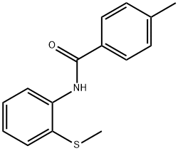 Benzamide, 4-methyl-N-[2-(methylthio)phenyl]- (9CI) 结构式