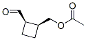 Cyclobutanecarboxaldehyde, 2-[(acetyloxy)methyl]-, (1R,2S)- (9CI) 结构式