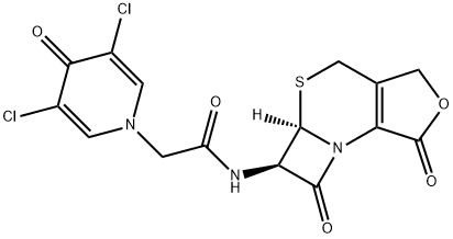 头孢西酮内酯 结构式