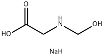 N-羟甲基甘氨酸钠 结构式