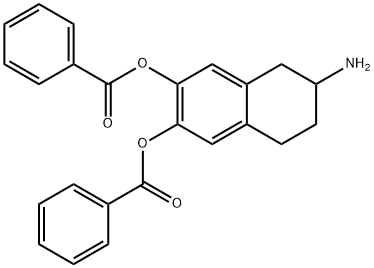 dibenzoyl 2-amino-6,7-dihydroxy-1,2,3,4-tetrahydronaphthalene 结构式