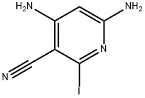 2,4-diamino-5-cyano-6-iodopyridine 结构式