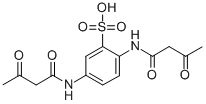 2,5-[双-N-(乙酰乙酰)氨基]苯磺酸 结构式
