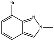 7-溴-2-甲基吲唑 结构式