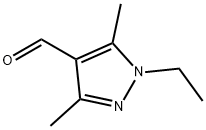 1-乙基-3,5-二甲基吡唑-4-甲醛 结构式