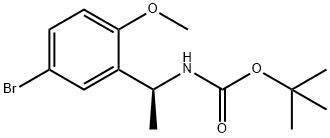 TERT-BUTYL [(1S)-1-(5-BROMO-2-METHOXYPHENYL)ETHYL]CARBAMATE 结构式