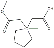 1,1-Cyclopentanediacetic acid dimethyl ester 结构式