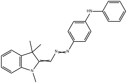 4-[[(1,3-dihydro-1,3,3-trimethyl-2H-indol-2-ylidene)methyl]azo]-N-phenylaniline 结构式