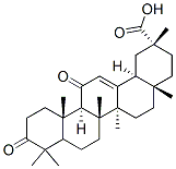 (20BETA)-3,11-二氧代齐墩果-12-烯-29-酸	 结构式