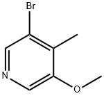 3-溴-5-甲氧基-4-甲基吡啶 结构式