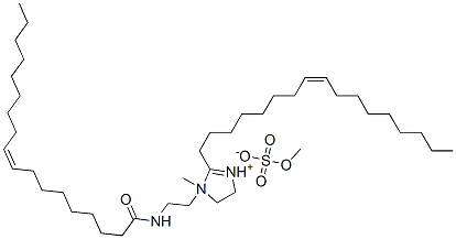 甲基-1-油酰胺乙基-2-油基咪唑啉硫酸甲酯铵 结构式