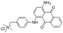 [p-[(4-amino-9,10-dihydro-9,10-dioxo-1-anthryl)amino]benzyl]trimethylammonium chloride 结构式