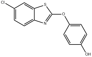 4-[(6-氯-2-苯并噻唑)氧基]苯酚 结构式